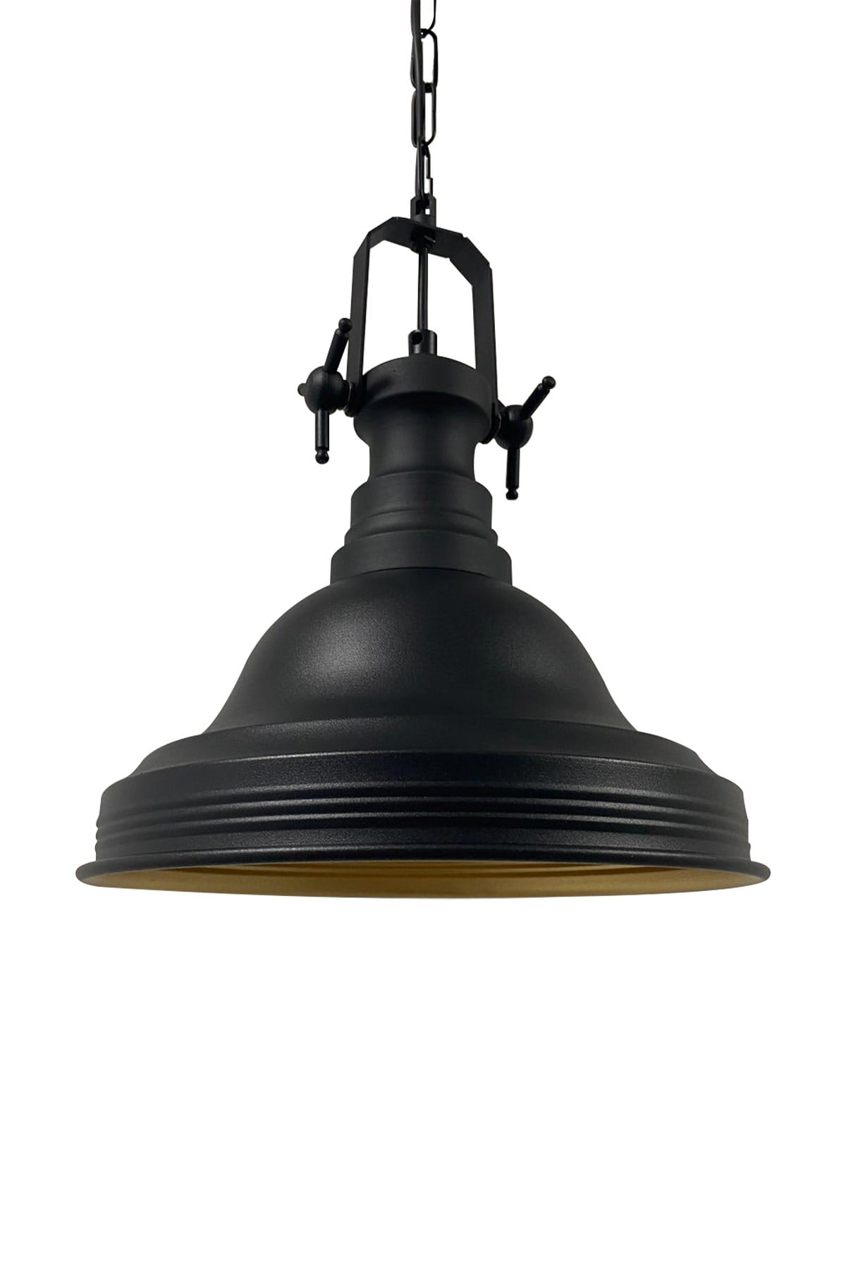 Bamyum Ulmete Siyah Tekli Sarkıt Avize Salon Ofis Otel Restoran Avizeleri Vintage Tasarım