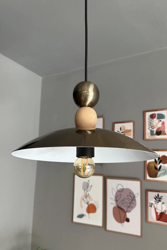 Bright Eskitme Boncuk Avize Tekli Sarkıt Salon Kuaför Cafe Dekoratif Aydınlatma Pastane