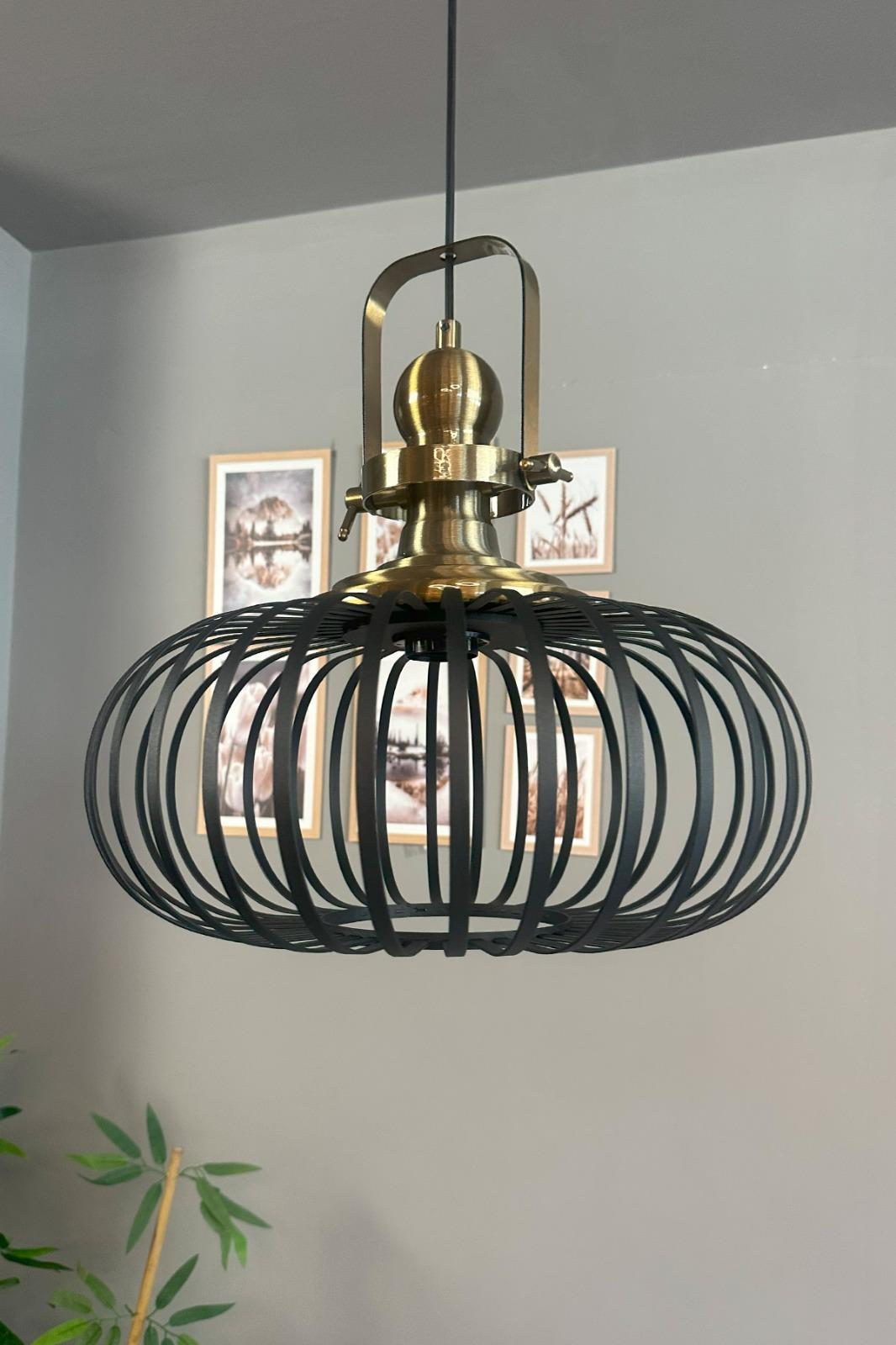 Este Siyah Sarkıt Avize Eskitme Başlık İç Mekan Aydınlatma Dekoratif Mutfak Cafe Ofis