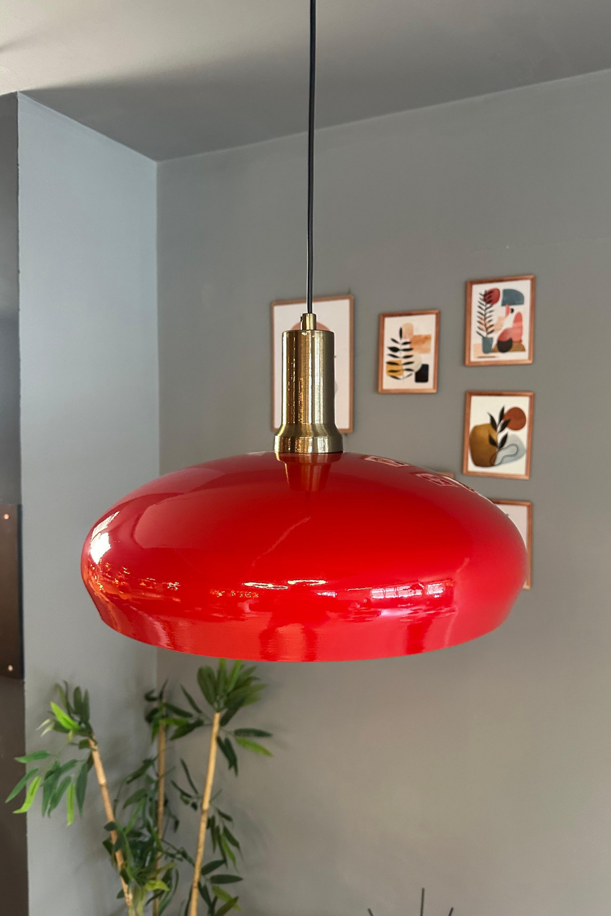 Estrela Kırmızı Tekli Avize Eskitme Fener Başlık İç Mekan Aydınlatma Dekoratif Mutfak Cafe Salon