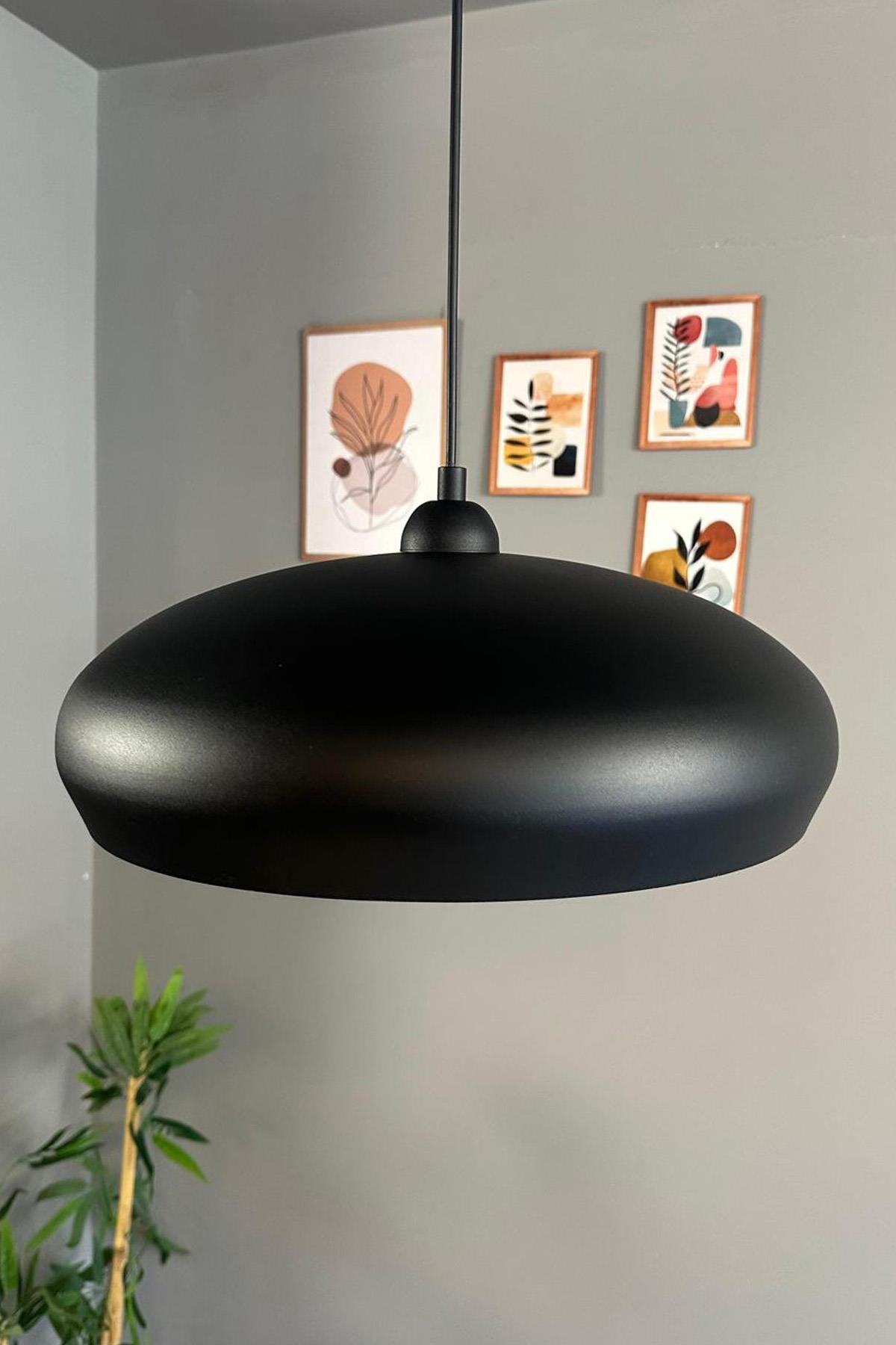 Estrela Siyah Tekli Avize Iç Mekan Aydınlatma Dekoratif Mutfak Cafe Salon