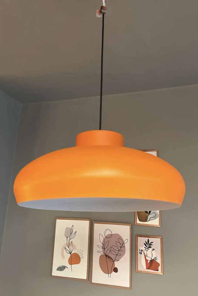 Estrela Turuncu Tekli Avize Plafonyer Rozans Başlık İç Mekan Aydınlatma Dekoratif Mutfak Cafe Salon