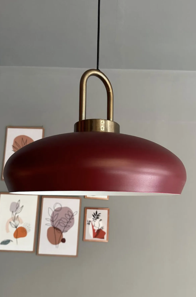 Estrela Vişne Çürüğü Tekli Avize Eskitme Kilit Başlık İç Mekan Aydınlatma Dekoratif Mutfak Hol Cafe