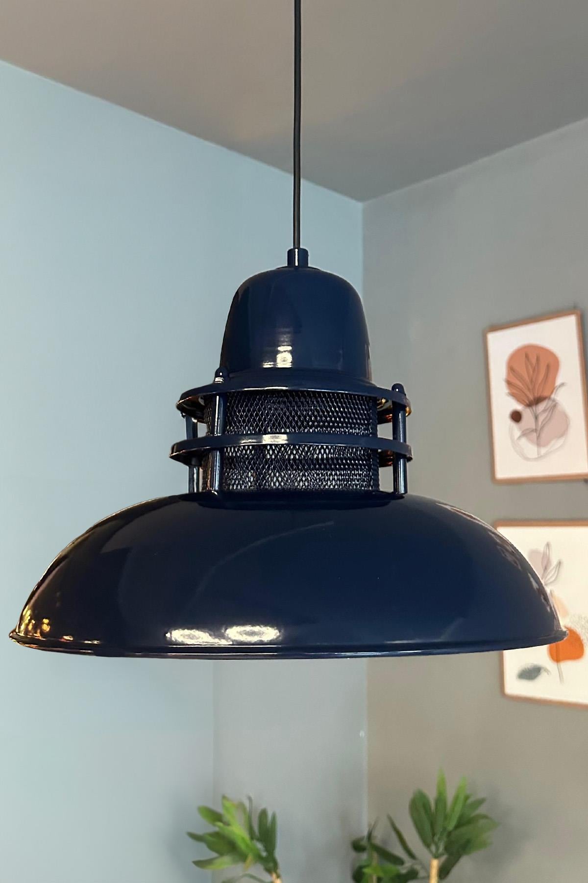 Fener Lacivert Avize Tekli Sarkıt Mutfak Yatak Odası Salon Masaüstü Lamba Aydınlatma Modelleri