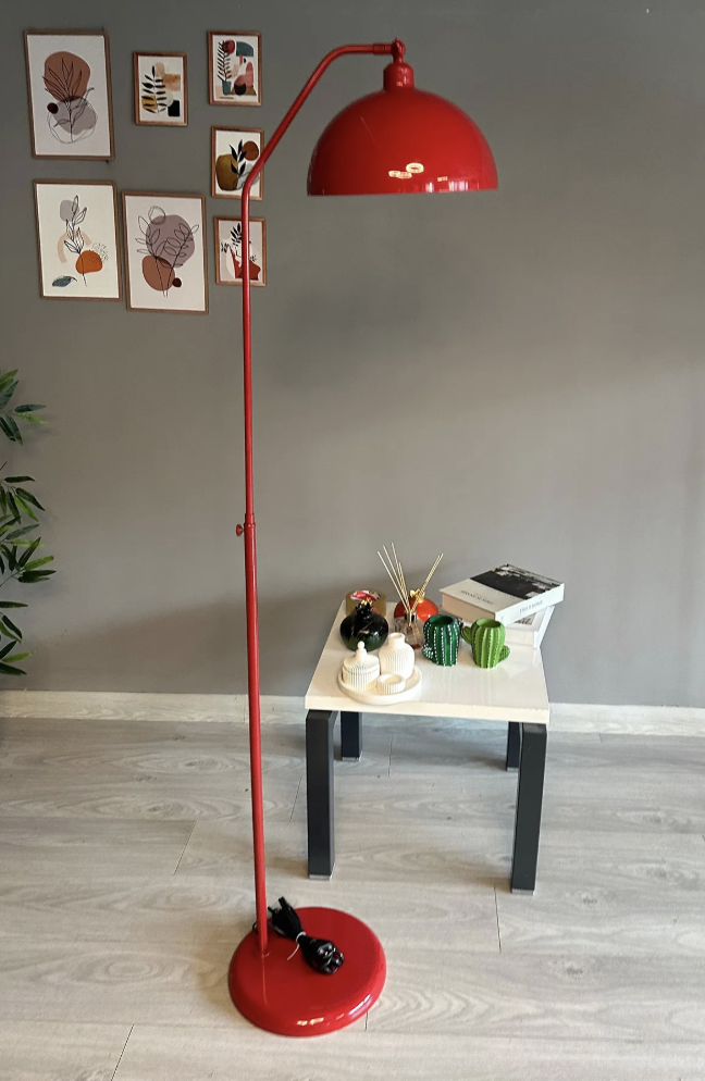 Lambader Hareketli Başlık Modern Dekoratif Metal Oturma Odası Çalışma Odası Zemin Lambası