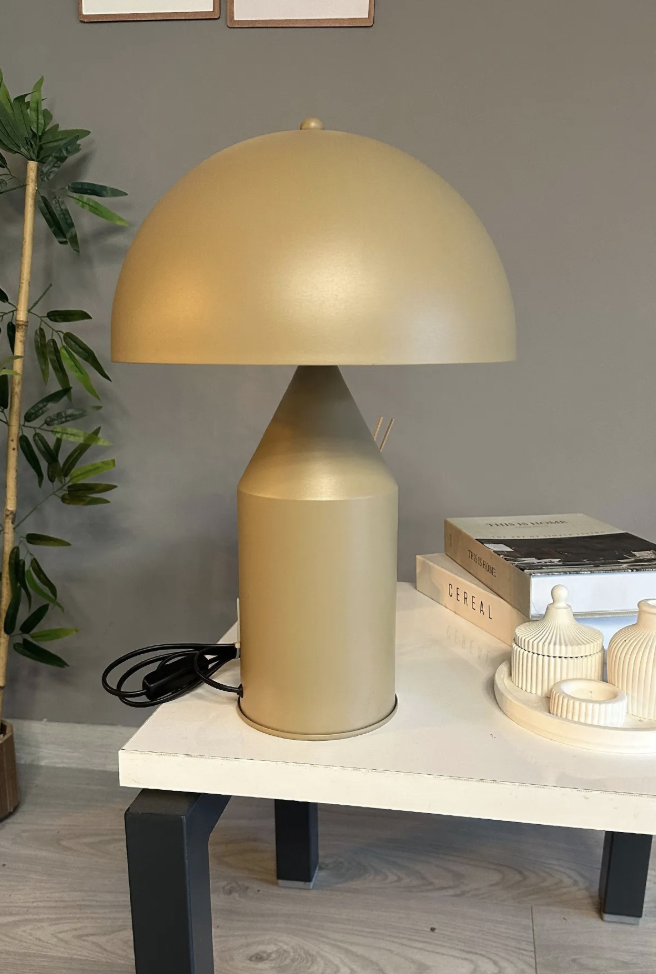 Lipeo Bej Masa Lambası Dekoratif Masaüstü Aydınlatma Hol Abajur Yatak Odası Başucu Lamba