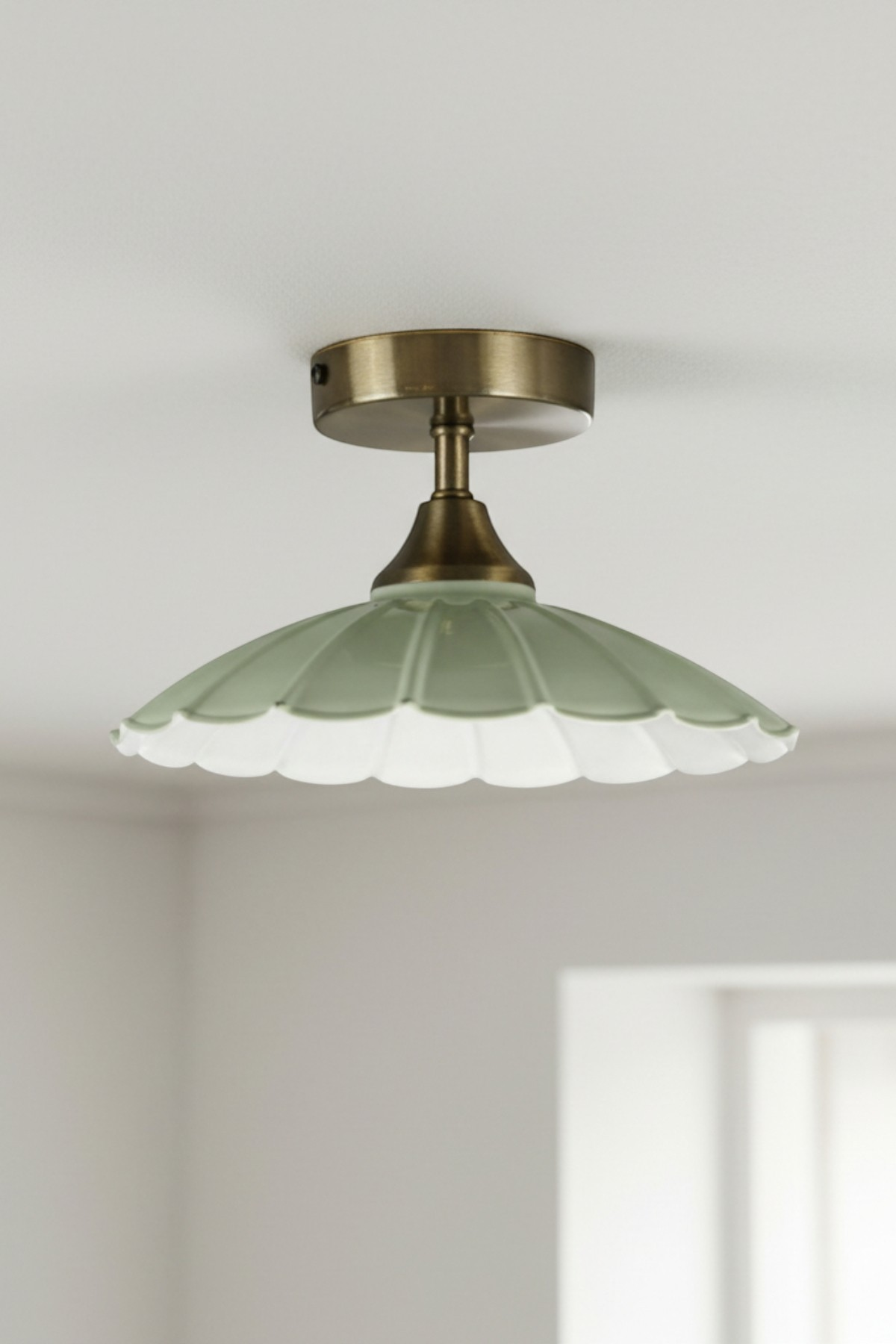 Metal Risso Mint Avize Piramit Plafonyer Başlık Tekli Rustik Cafe Modern Aydınlatma