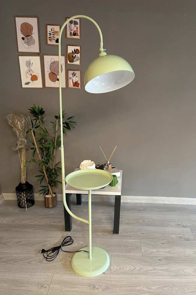 Mint Lambader Hareketli Başlık Sehpalı Modern Dekoratif Metal Oturma Odası Çalışma Odası