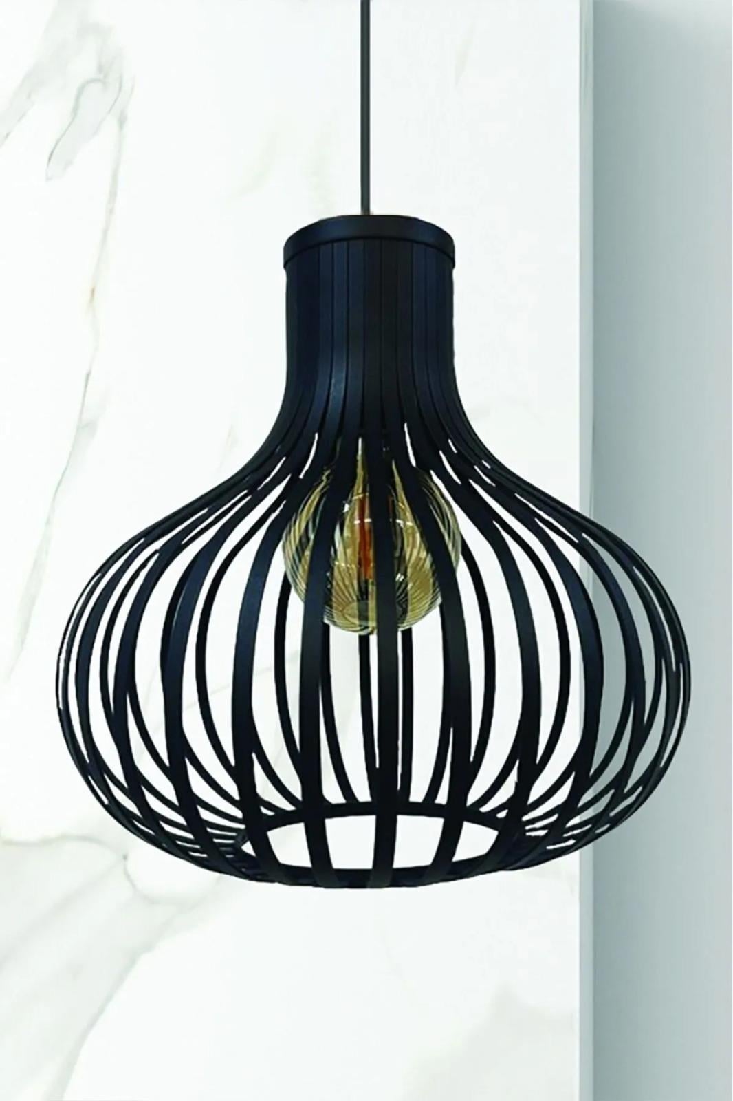 Pera Siyah Plafonyer Avize Iç Mekan Aydınlatma Dekoratif Mutfak Hol Cafe Ofis