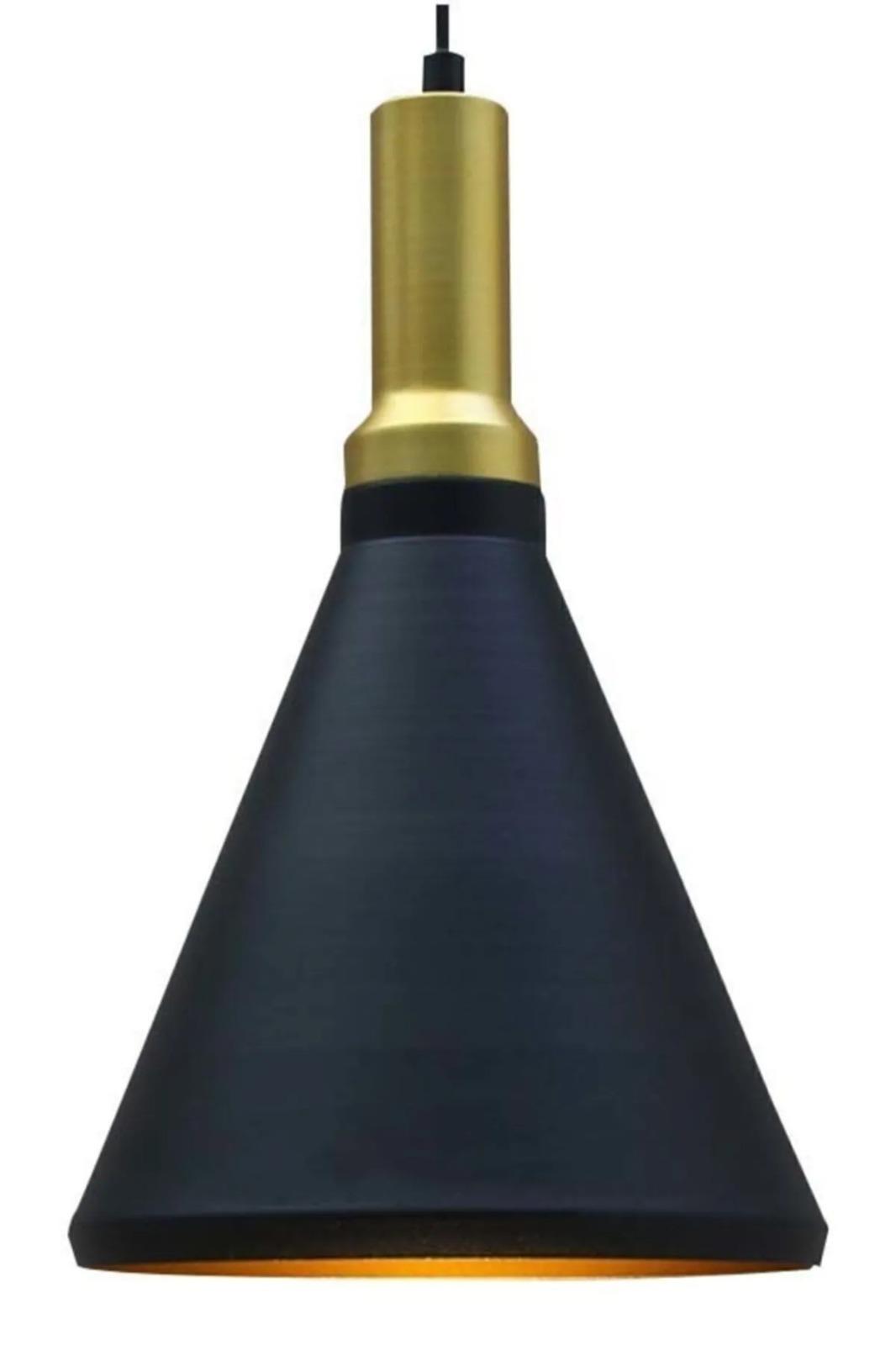 Sabonis Siyah Avize Tekli Modern Dekoratif Sarkıt Lamba Resatoran Kafe Bar Dükkan Antre Retro