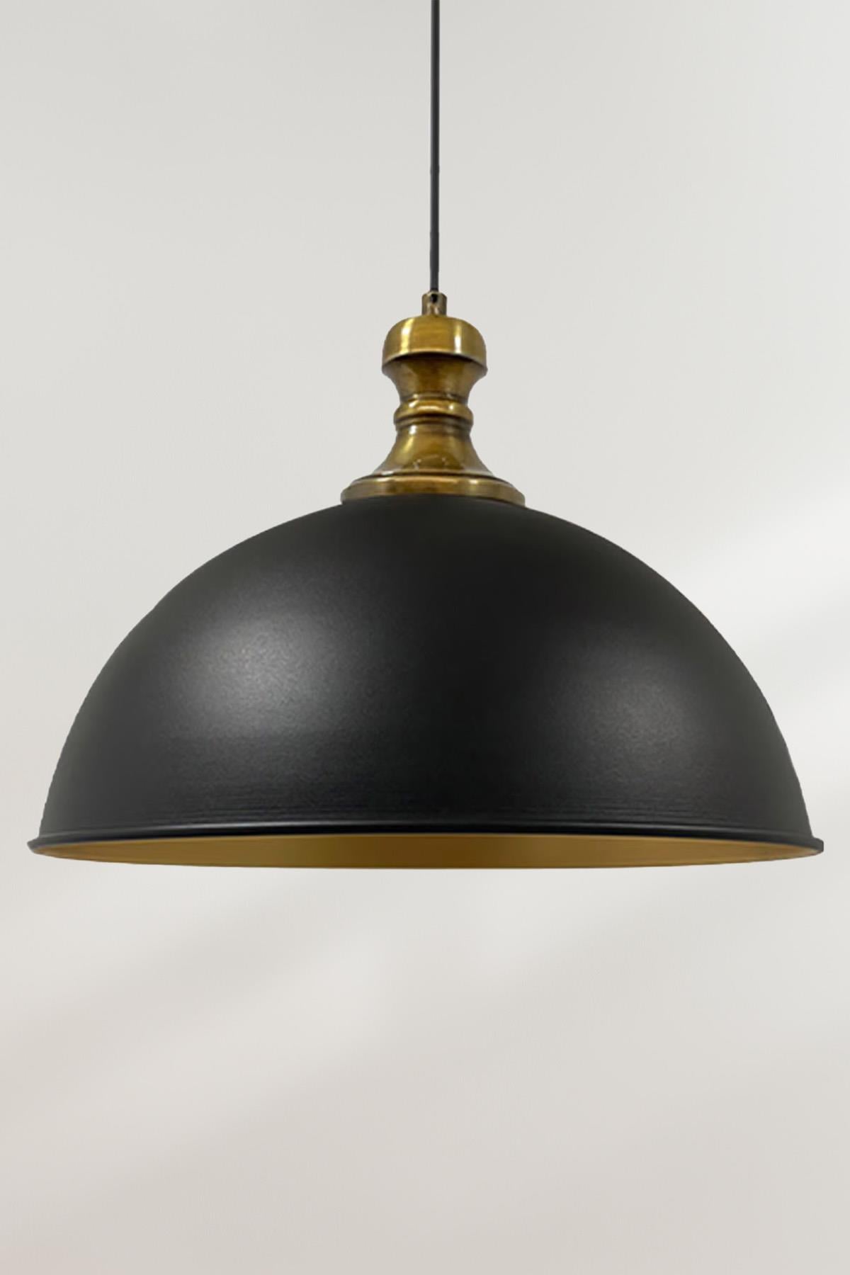 Siyah Pino Tekli Avize Eskitme Başlık Retro Sarkıt Lamba Restoran Cafe Salon Mağaza Avizeleri