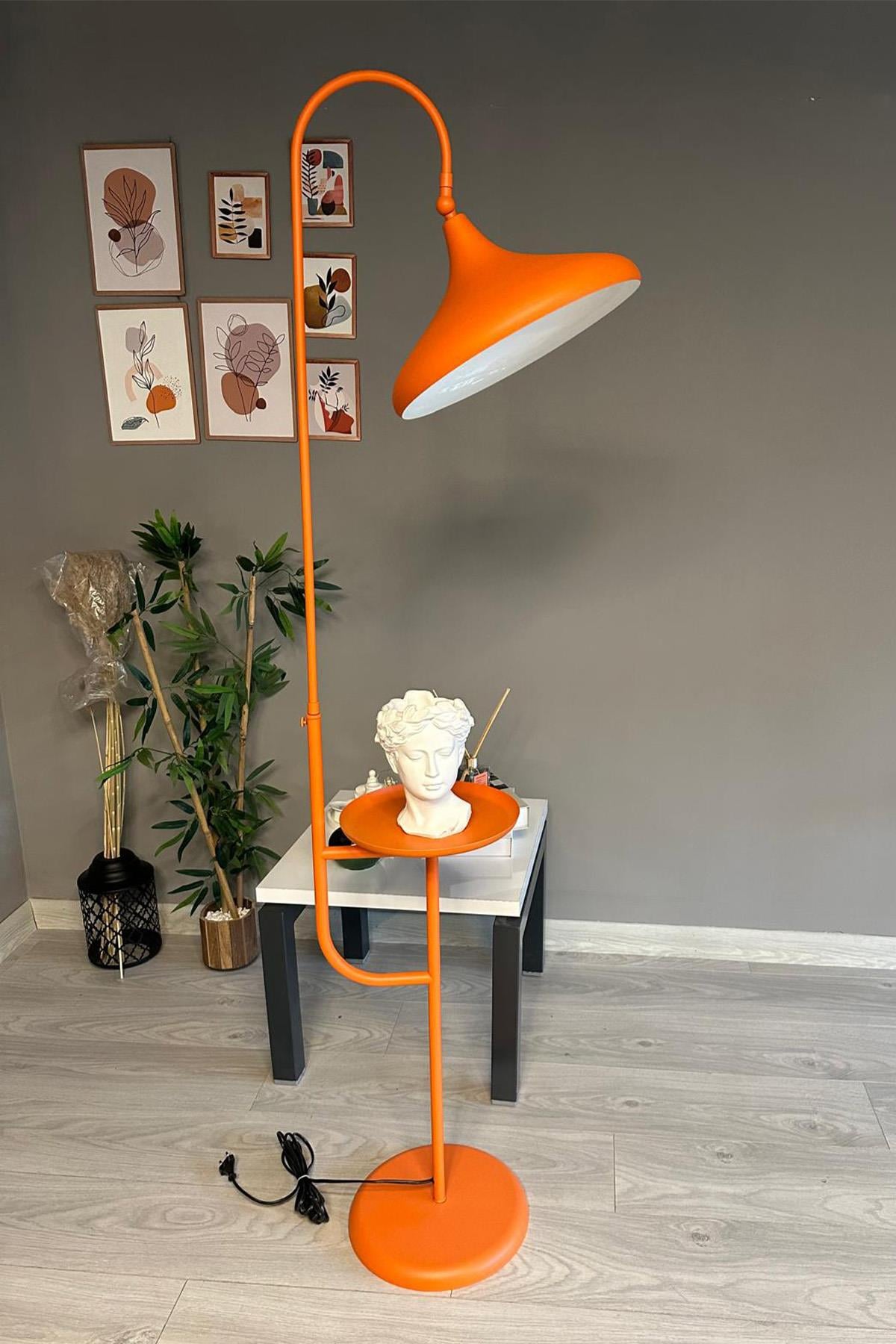 Turuncu Lambader Hareketli Başlık Modern Dekoratif Metal Oturma Odası Çalışma Odası