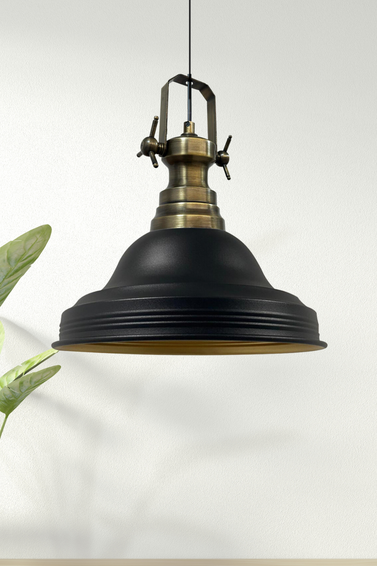 Ulmete Siyah Tekli Sarkıt Avize Salon Ofis Otel Restoran Avizeleri Vintage Tasarım