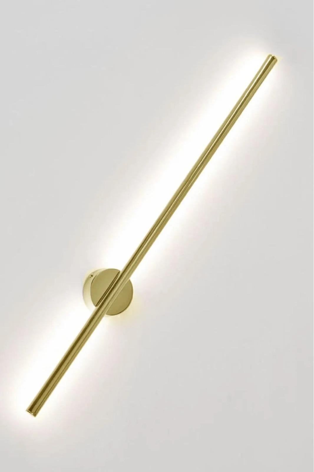 Vievis Gold Led Aplik Tekli Duvar Apliği Salon Koridor Otel Restoran Dekoratif Aplikler