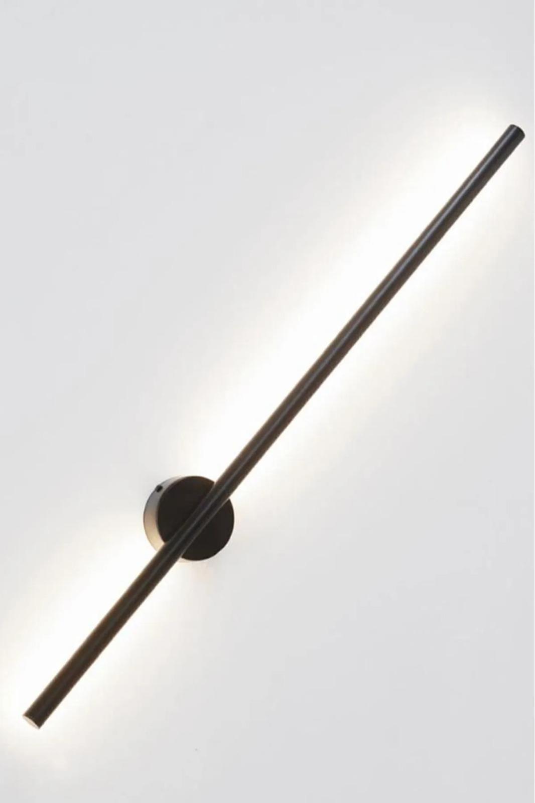 Vievis Siyah Led Aplik Tekli Duvar Apliği Salon Koridor Otel Restoran Dekoratif Aplikler