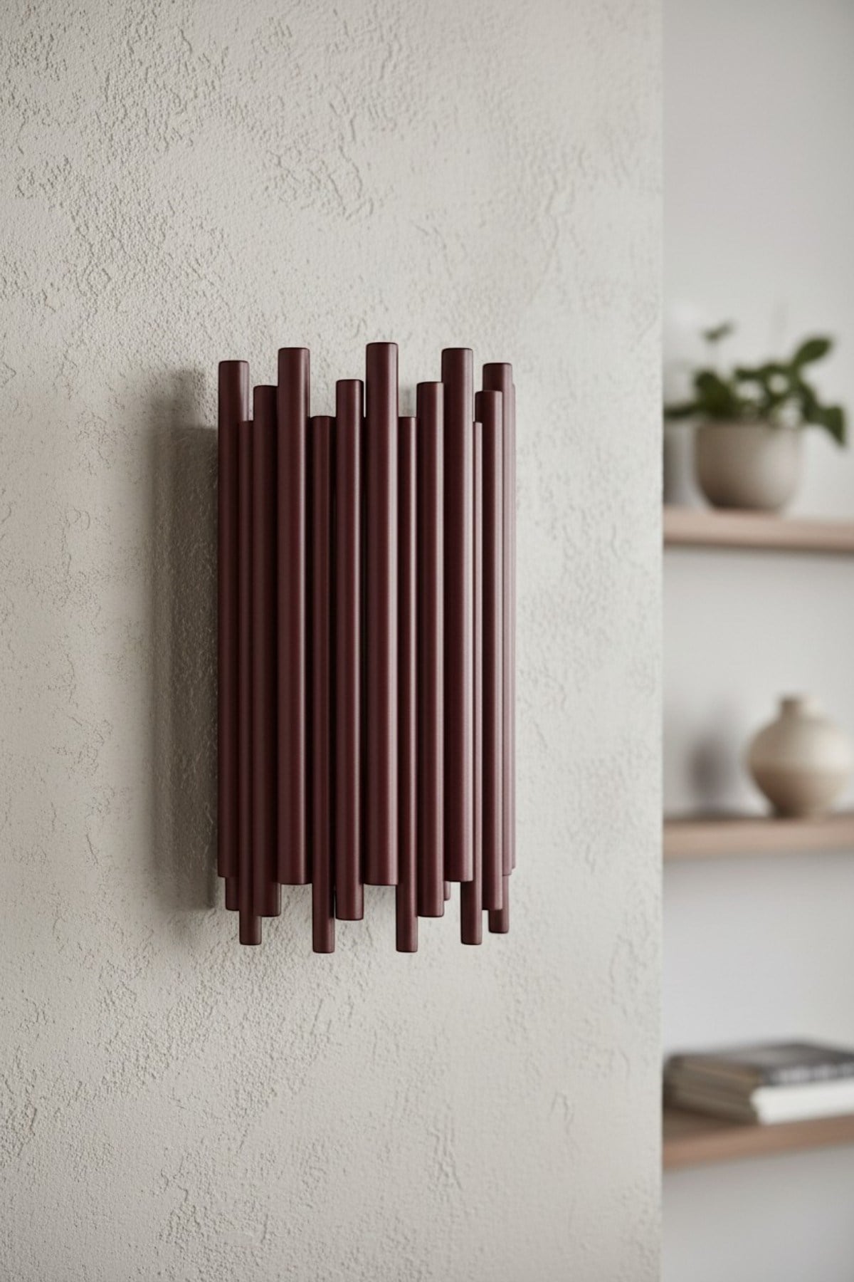 Vonita Vişne Çürüğü Rengi Metal Modern E14 Tekli Duvar Apliği