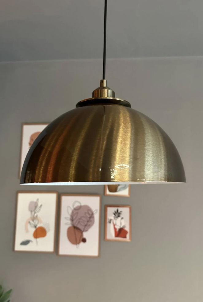 Yimpi Eskitme Avize Tekli Eskitme Ufo Yarım Lale Başlık Sarkıt Salon Dekoratif Aydınlatma Pastane