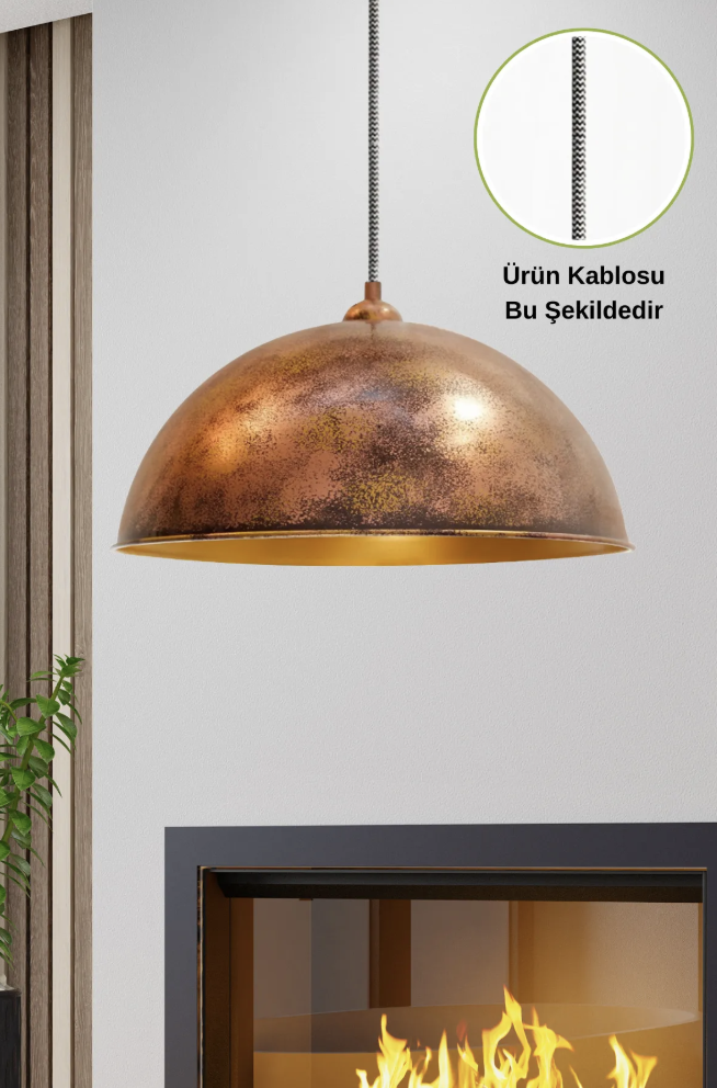 Yimpi Ütü Kablo Bakır Sarkıt Avize Sarkıt Lamba Salon Mutfak Avizeleri Pastane Cafe Berber Modelleri