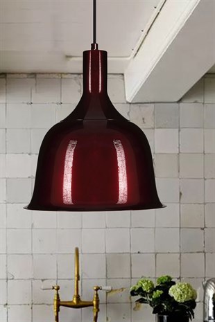 Bamyum Womes Vişne Metal Tekli Retro Sarkıt Avize Salon Mutfak Café Restoran Ev Hediyesi Avizeleri