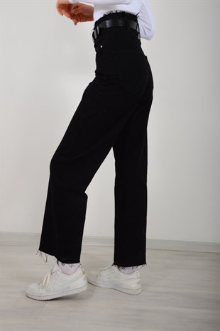 Kadın Siyah Beli Dikişsiz Pantolon 21400