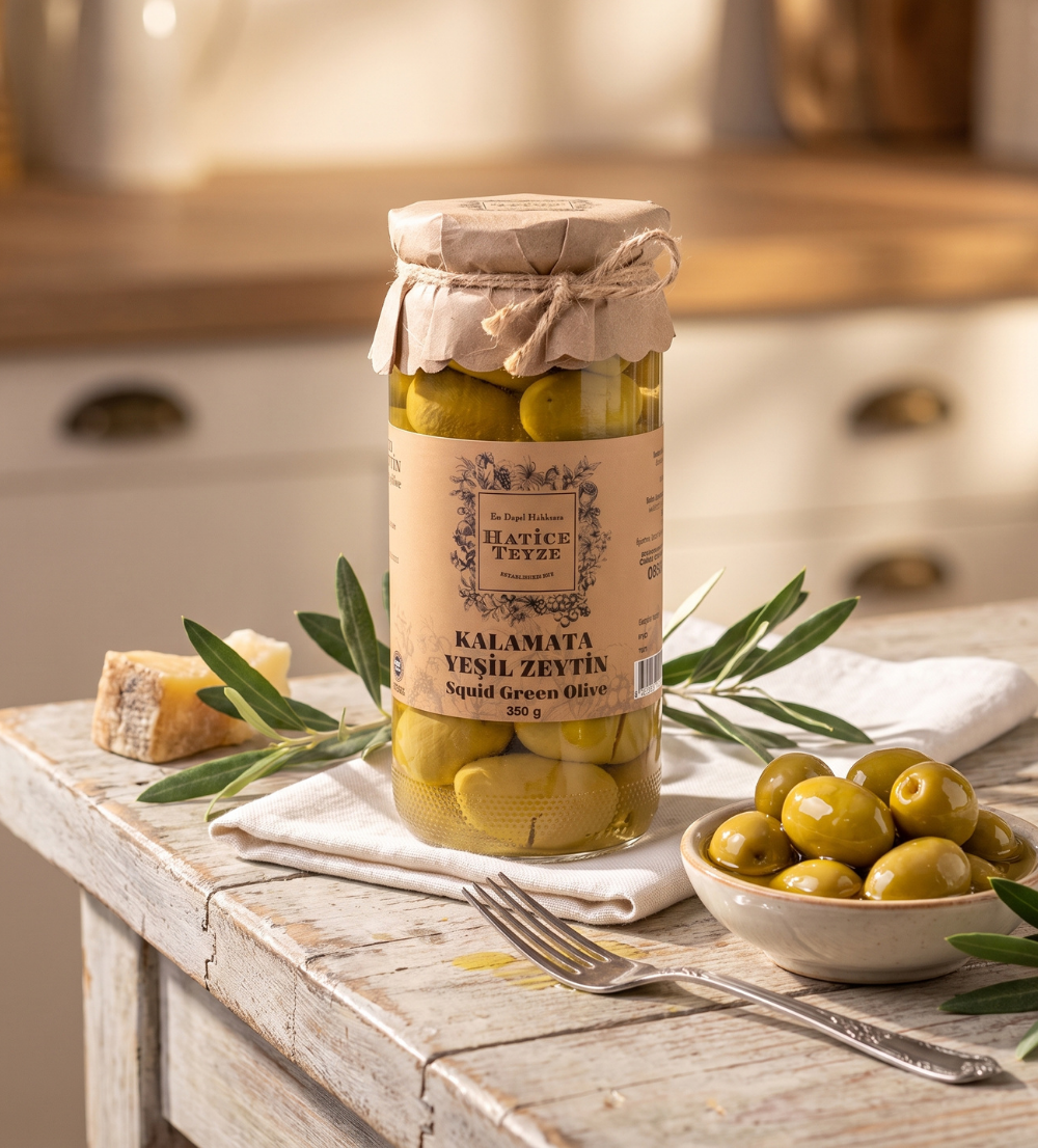 Kalamata Yeşil Zeytin - 350 gr. - Zeytin