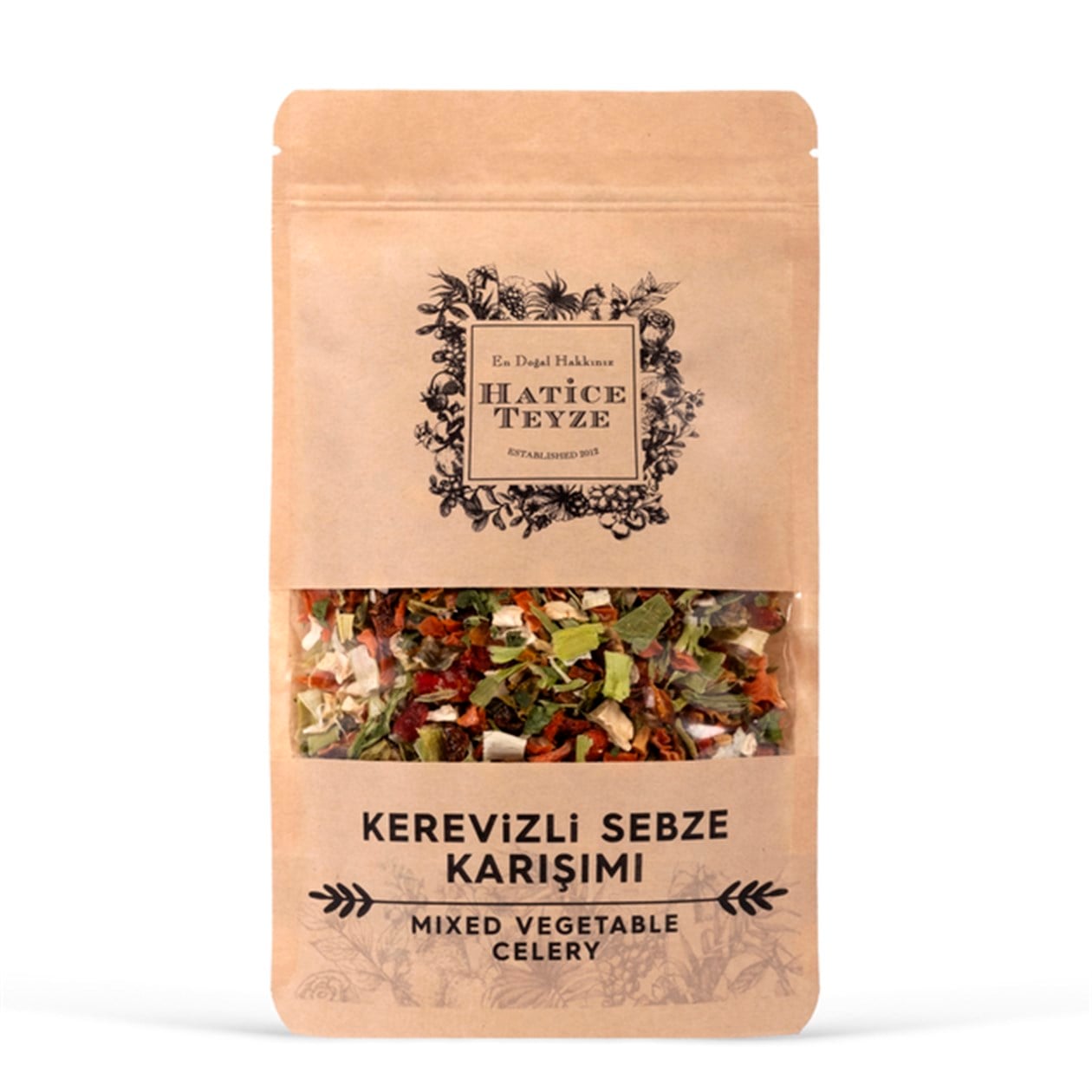 Kerevizli Sebze Karışımı - 100 gr. - Kurutulmuş Sebze