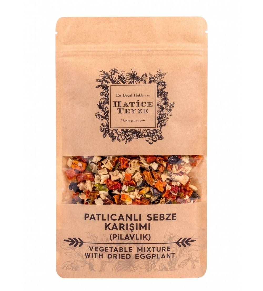 Patlıcanlı Sebze Karışımı - 100 gr. - Kurutulmuş Sebze