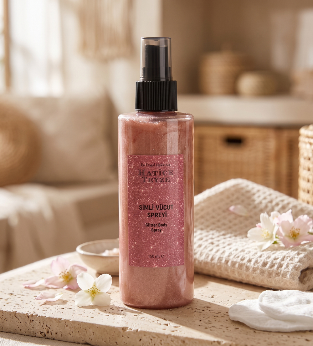 Simli Vücut Spreyi - 150 ml - Özel Karışım Yağlar