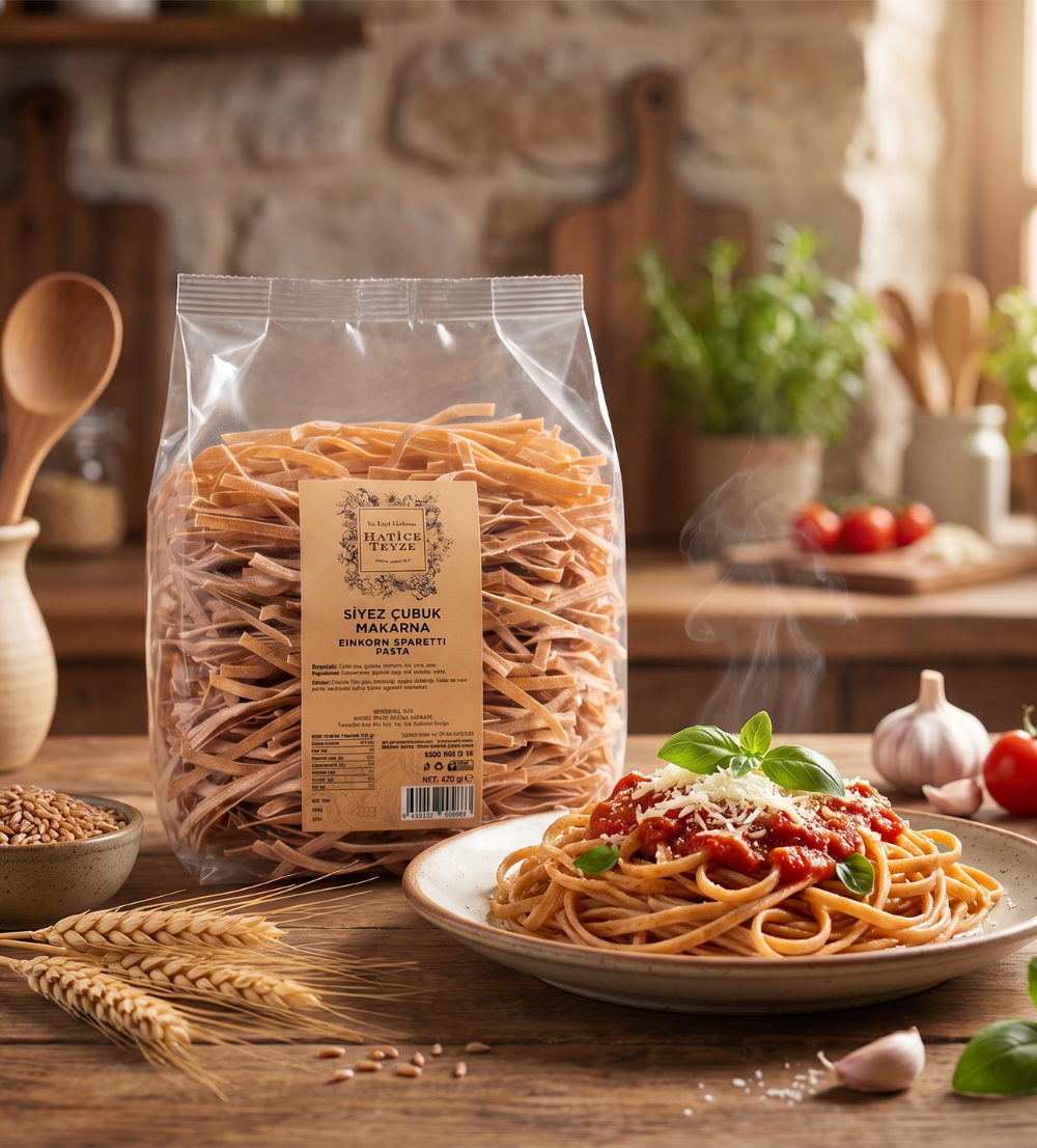 Siyez Çubuk Makarna - 400 gr - Makarnalar