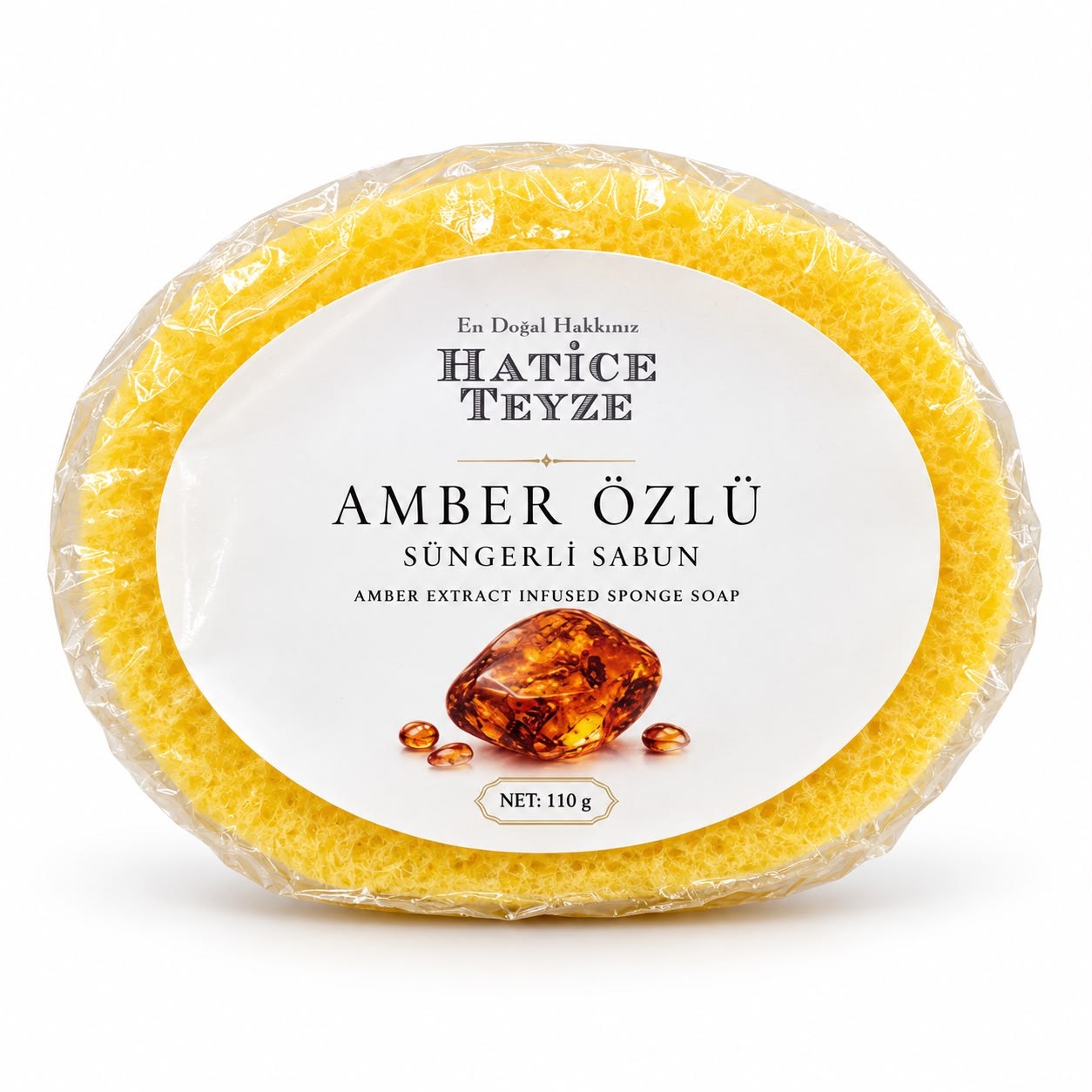SÜNGERLİ AMBER SABUN-110gr - Cilt & Saç Bakımı