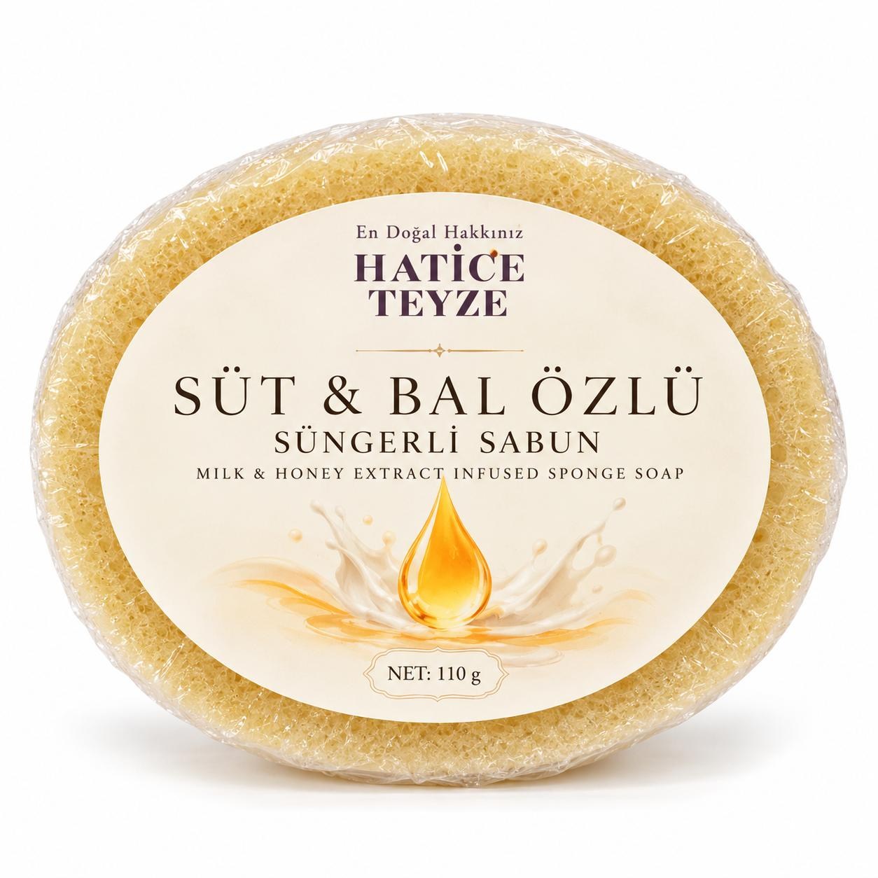 SÜNGERLi SüTLÜ BAL ÖZLÜ SABUN-110gr - Cilt & Saç Bakımı