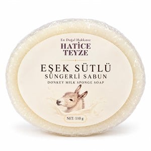 SÜNGERLİ EŞEK SÜTLÜ SABUN-110gr - Cilt & Saç Bakımı