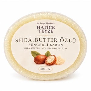 SÜNGERLİ SHEABUTTER ÖZLÜ SABUN-110gr - Cilt & Saç Bakımı