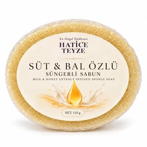 SÜNGERLi SüTLÜ BAL ÖZLÜ SABUN-110gr - Cilt & Saç Bakımı
