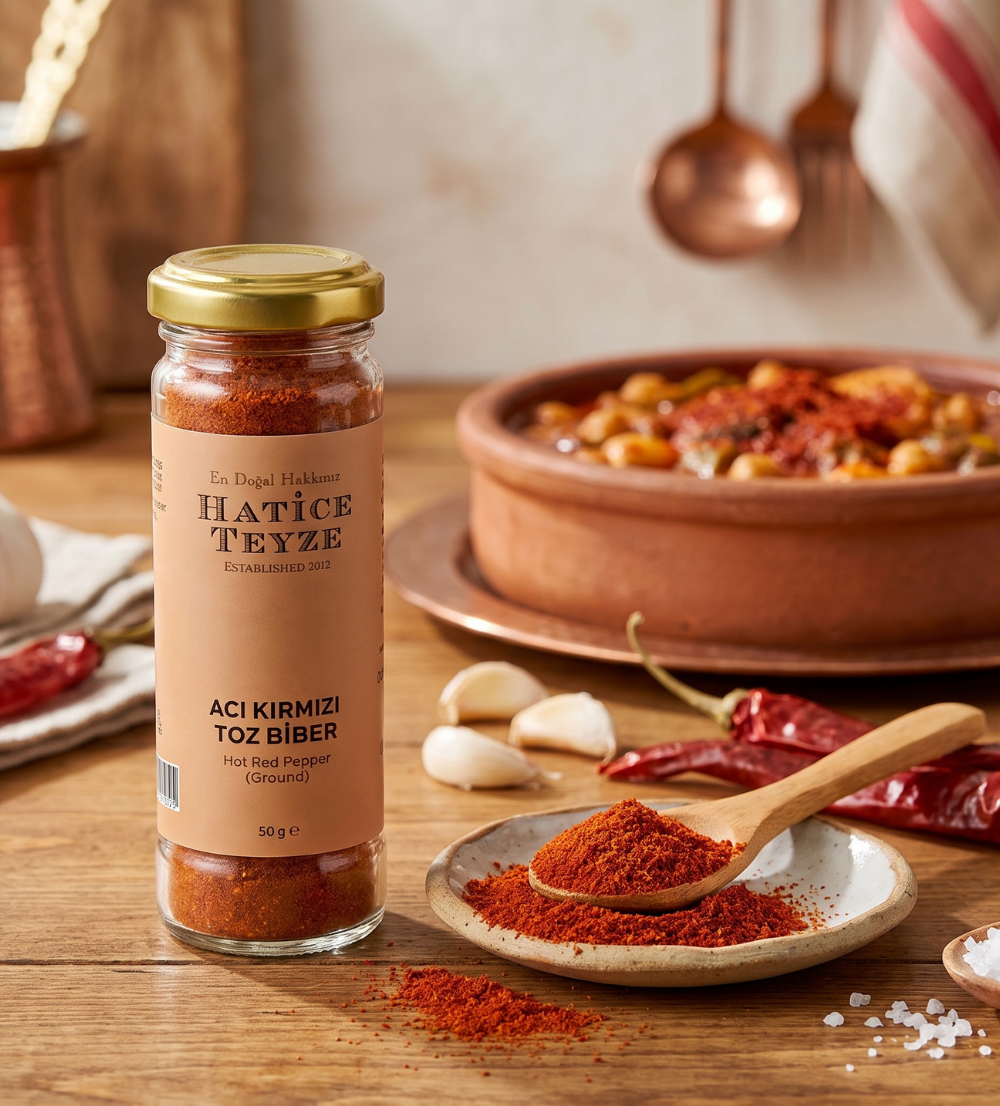 Acı Kırmızı Toz Biber - 50 gr - Baharat
