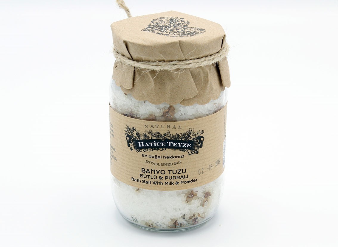 Banyo Tuzu Sütlü § Pudralı - 560 gr.-