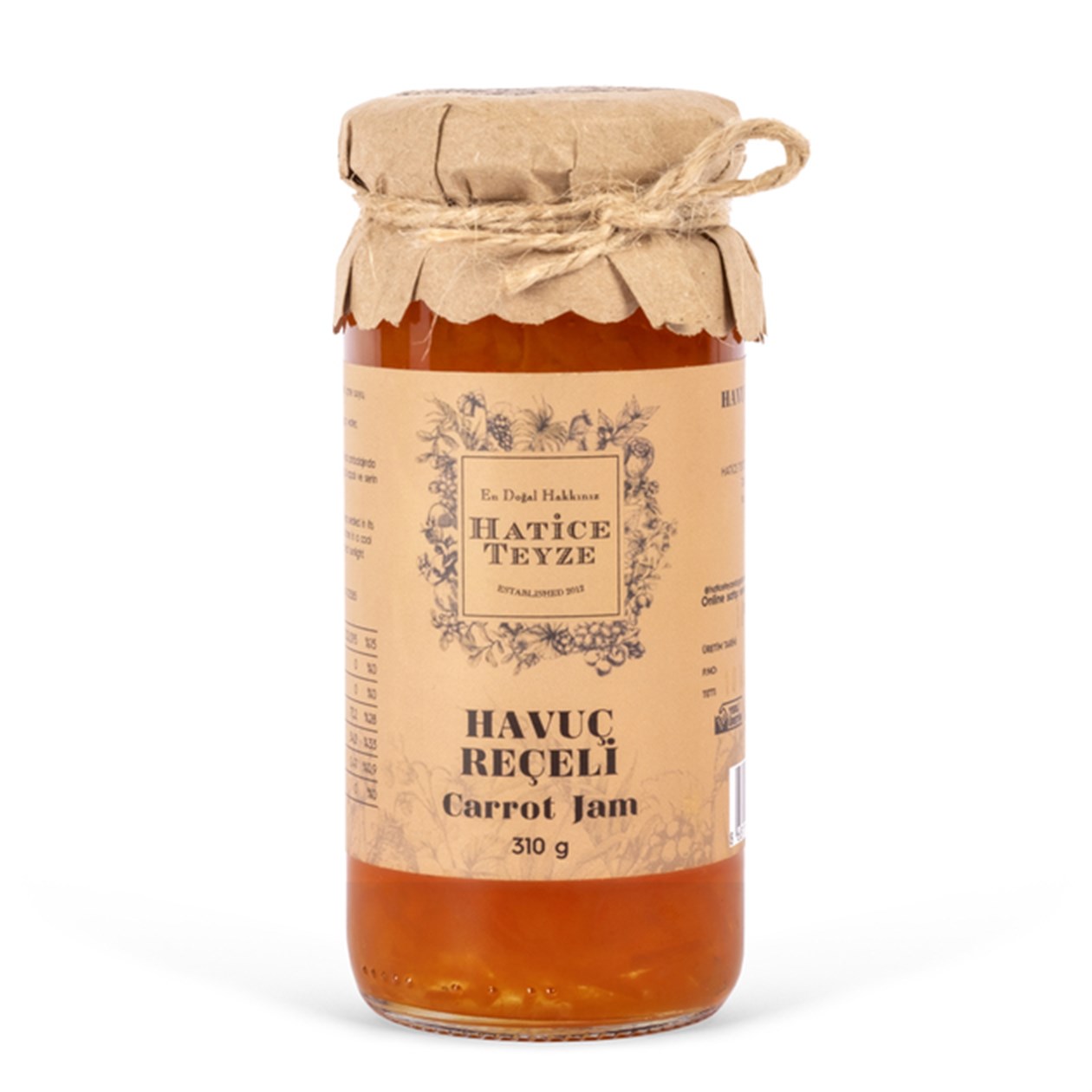 Havuç Reçeli - 310 gr. - Reçeller