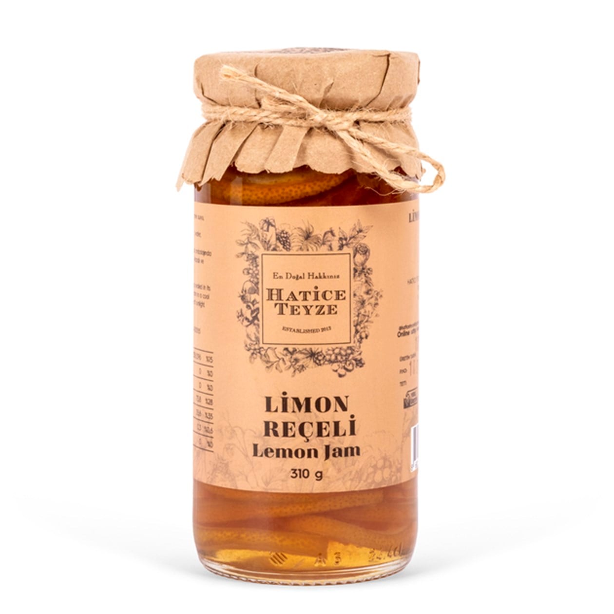 Limon Reçeli - 310 gr. - Reçeller