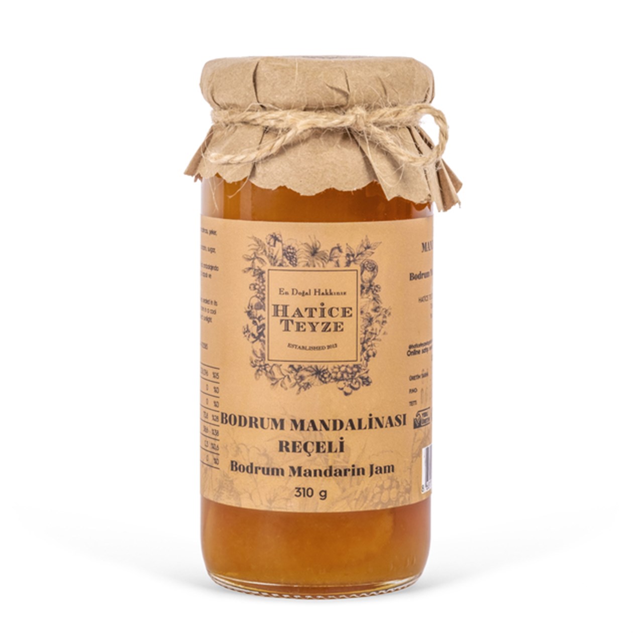 Mandalina Reçeli - 310 gr. - Reçeller