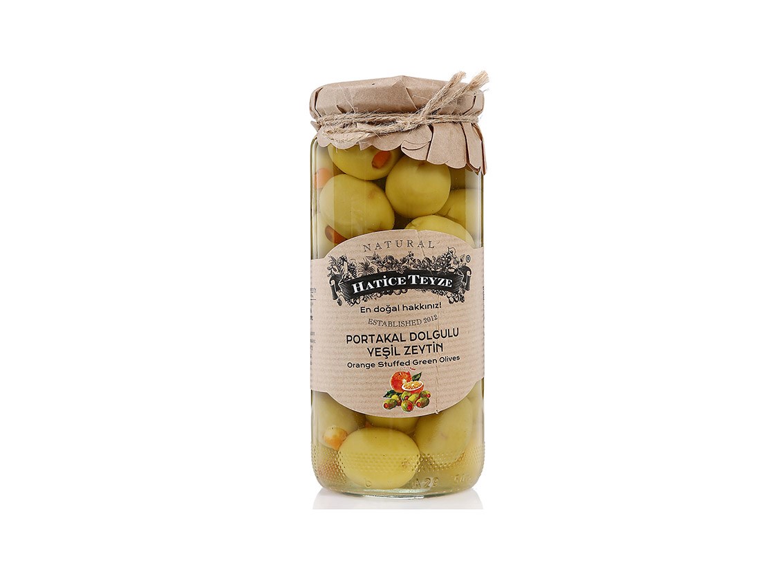 Portakal Dolgulu Yeşil Zeytin - 420 gr.-