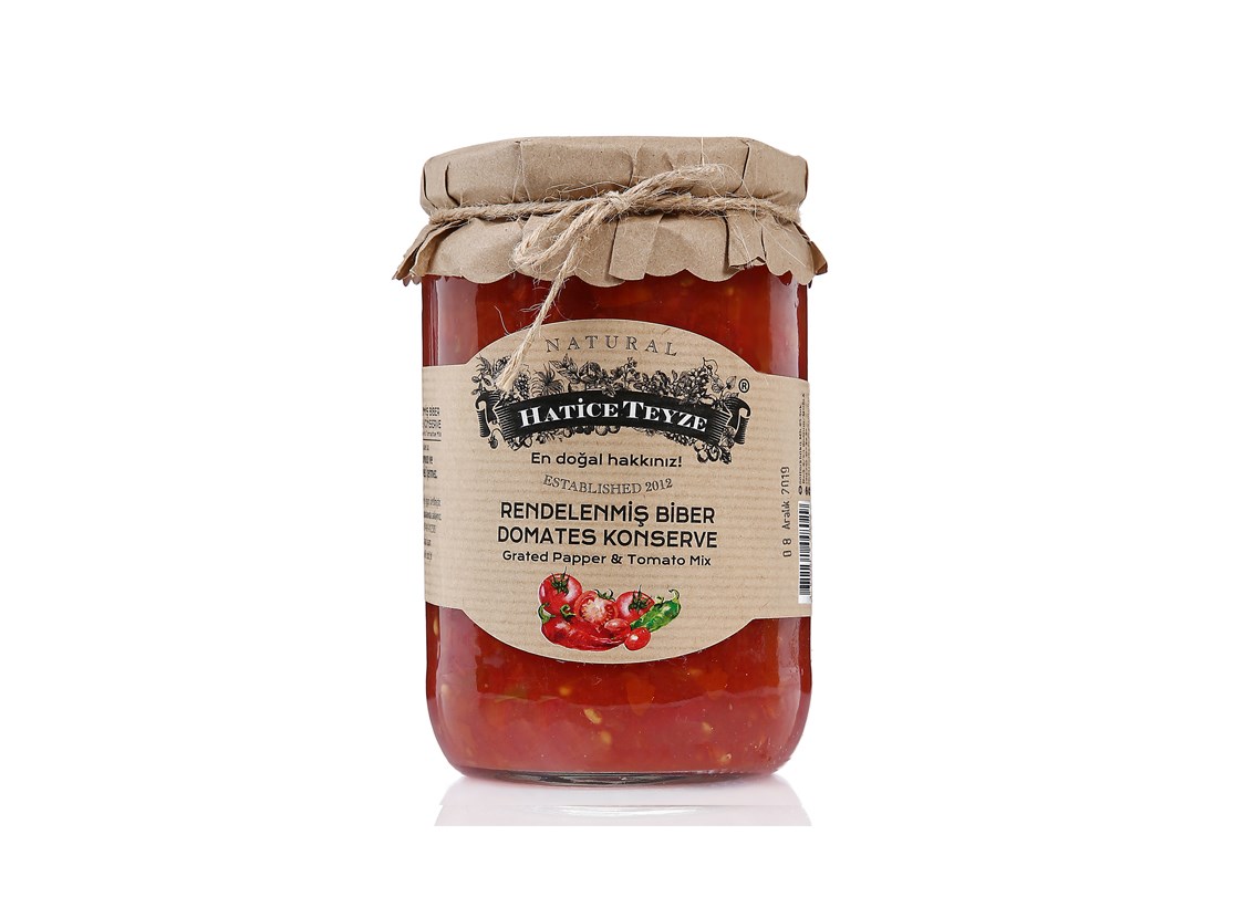 Rendelenmiş Biber Ve Domates Karışımı - 600 gr.-Konserveler