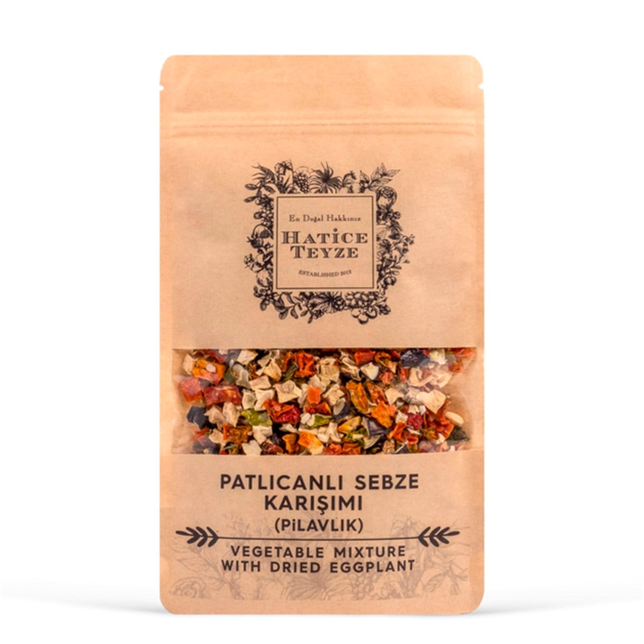 Sebze Karışımı (Patlıcanlı - Pilavlık) - 100 gr. - Kurutulmuş Sebze