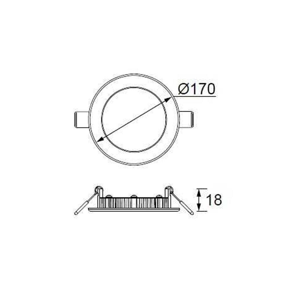 Jupiter 12W Sıva Altı Yuvarlak Led Panel LD472 B
