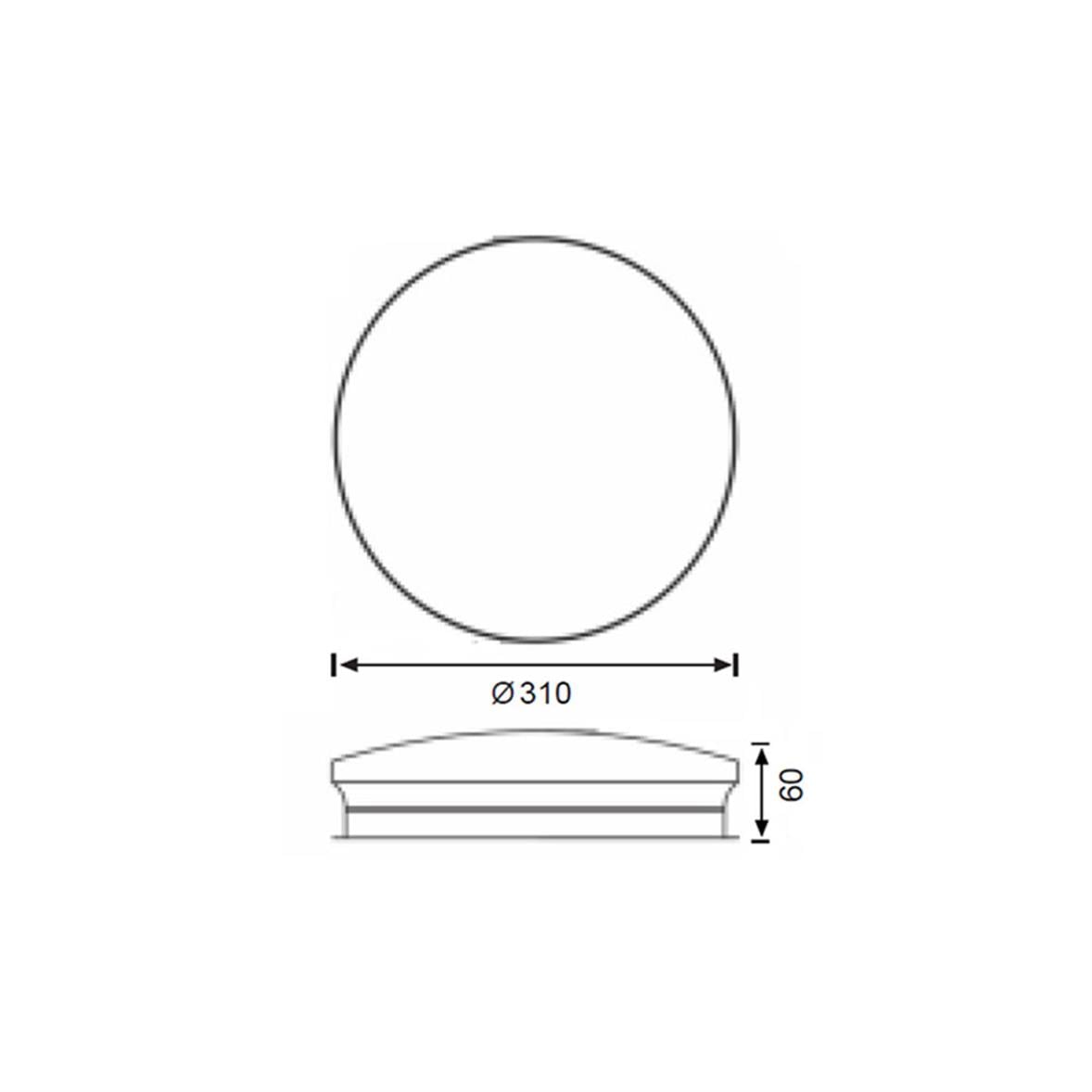 Jupiter 18W Sıva Üstü Sensörlü Led Tavan Armatürü JK181 S