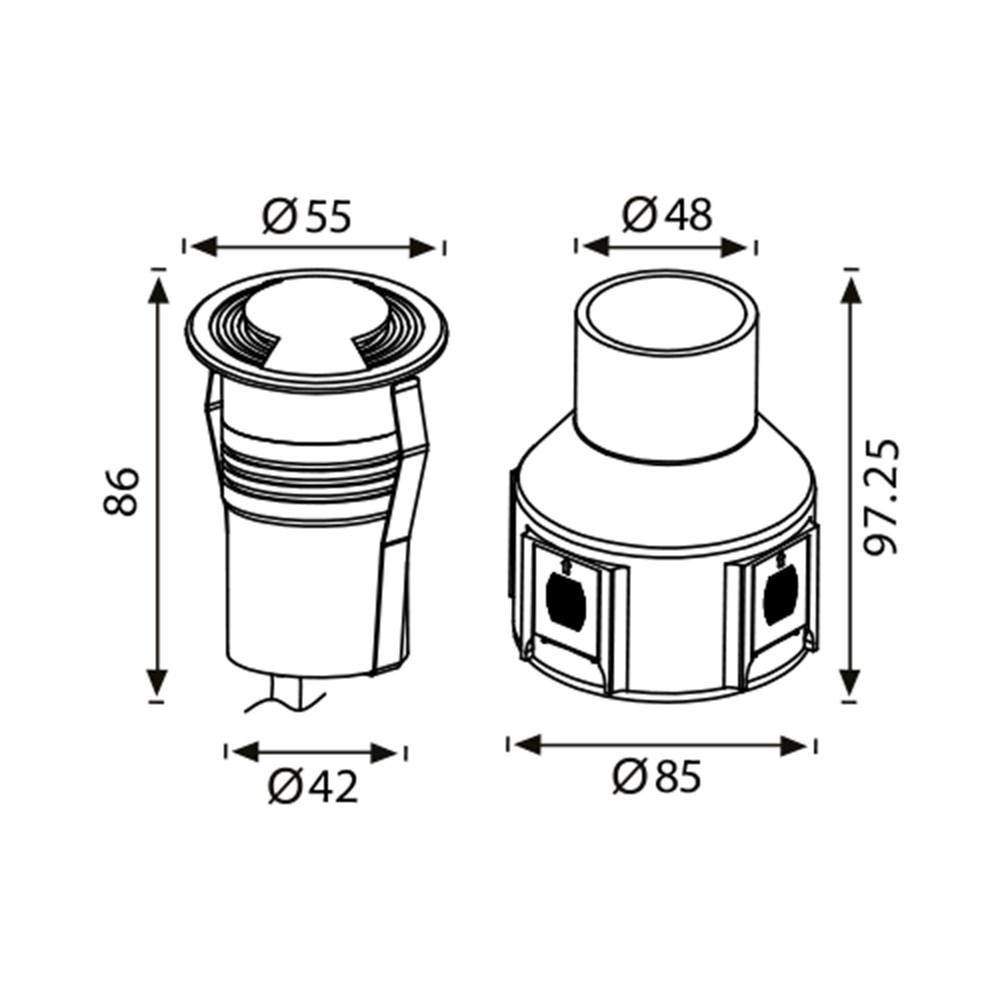 Jupiter Ledli Yer Armatürü LG927 S