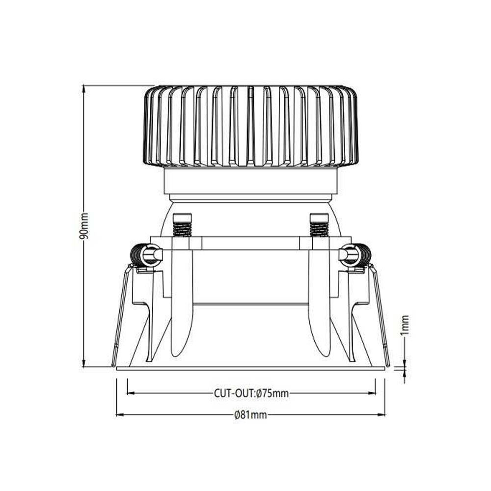 Jupiter Sıva Altı Hareketli LED Spot LS554 C