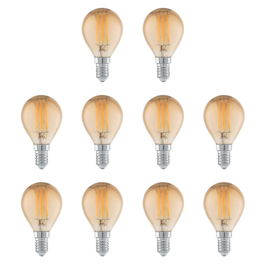 Led Lamp 4W 220V E14 G45 Rustik LED Top Ampul 10lu Paket