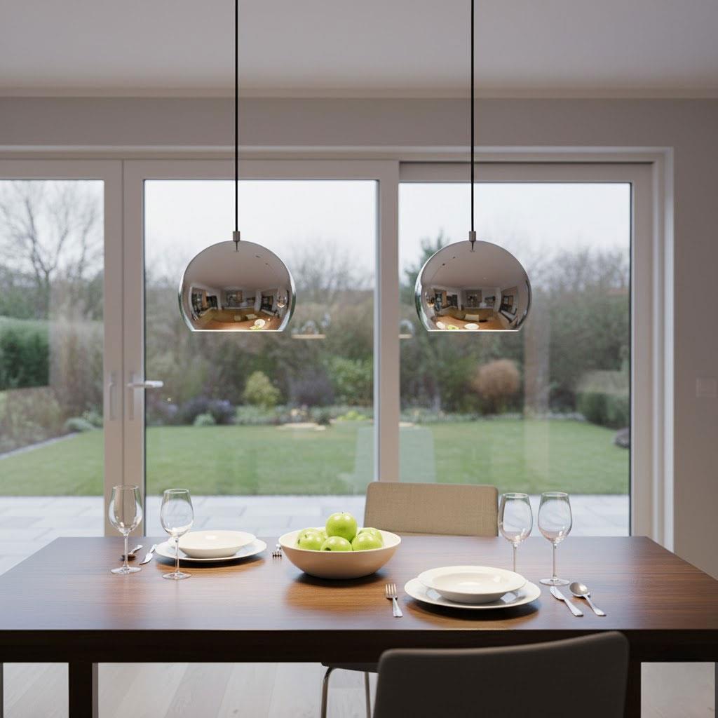 Nevo 30 cm Tekli Top Sarkıt Krom NS275-3