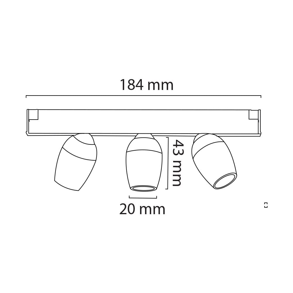 Nevo 48V 3x3W Mini Magnet Ray Spot Siyah NMA804-3