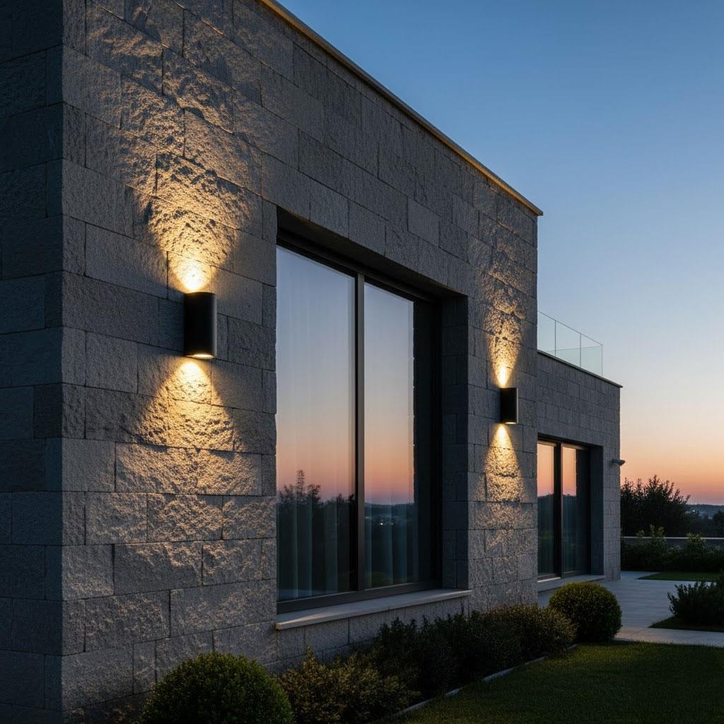 Nevo Çift Yönlü Bahçe Aplik Siyah NW937